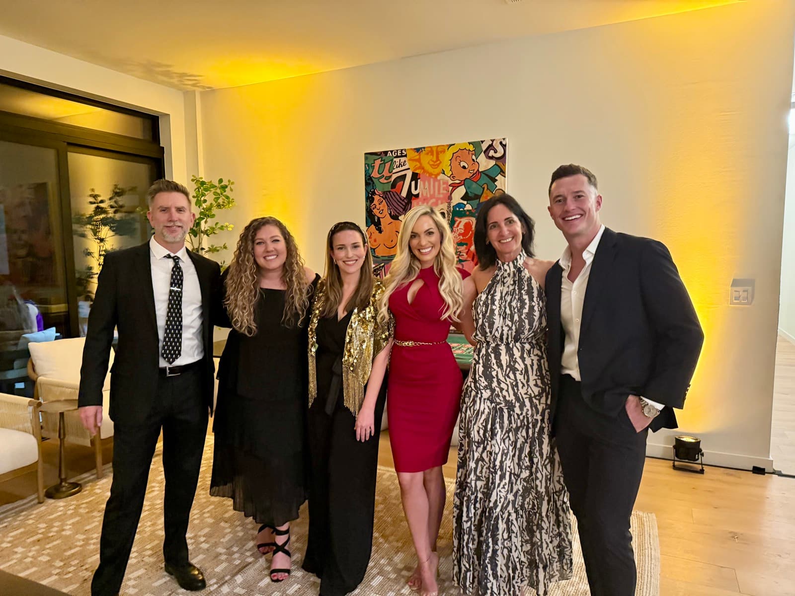 Some of the team dressed up for a night out in Austin